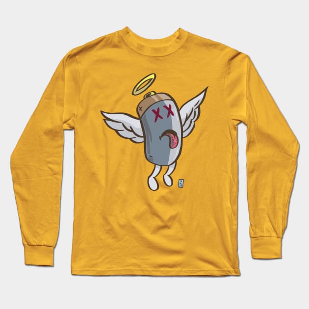 Dead Battery Long Sleeve T-Shirt by Thomcat23